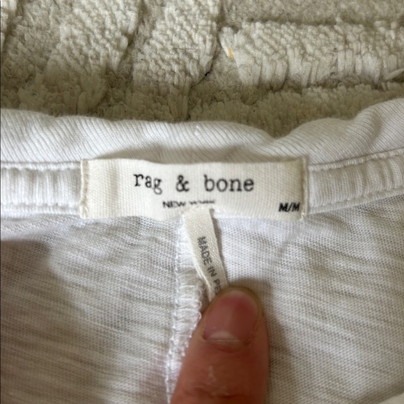 Rag & Bone Classic White cotton Tee - Picture 2 of 3